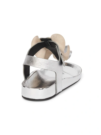 Shop Isabel Marant Isele Ruffle Leather Thong Sandals In Black