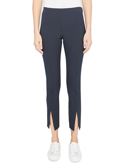 Shop Theory Eco Slit Leggings In Navy Ink