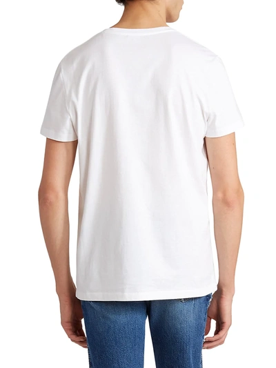 Shop Balmain Flock T-shirt In White