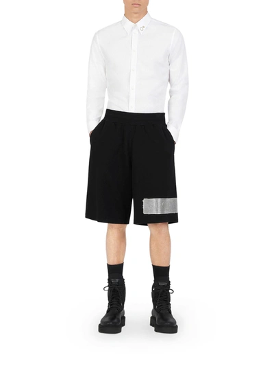 Shop Givenchy Short Pants In Latex Band In Black