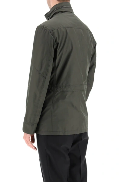 Shop Moorer Manolo Field Jacket In Khaki,green