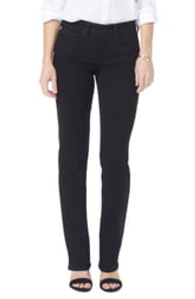 Shop Nydj Marilyn Straight Leg Jeans In Black