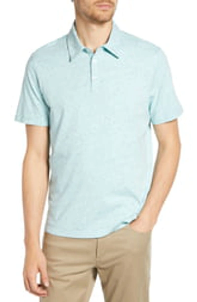 Shop Zachary Prell Cadler Regular Fit Polo Shirt In Lt Turquoise