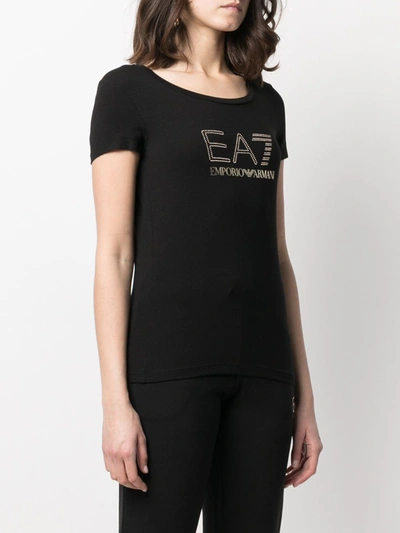 Shop Ea7 Cotton T-shirt In Black