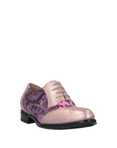 Shop Bruglia Lace-up Shoes In Purple