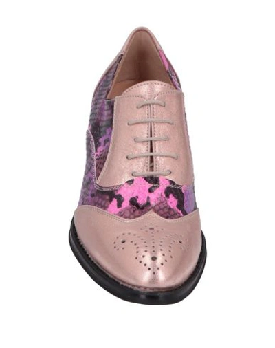 Shop Bruglia Lace-up Shoes In Purple