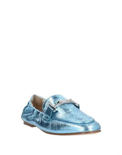 Tod's Loafers In Azure