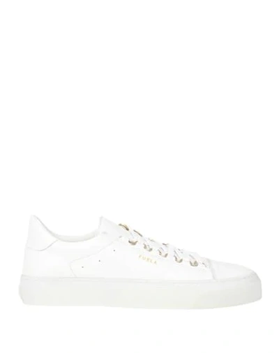 Shop Furla Hikaia Low Lace-up Sneaker T. 20 Woman Sneakers White Size 10 Soft Leather