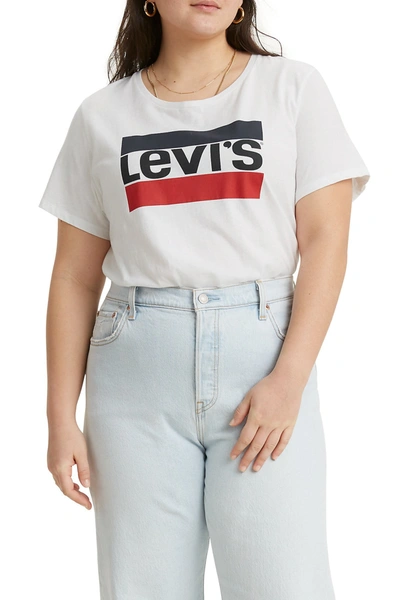 Shop Levi's Perfect T-shirt In Plus Sportswear Logo