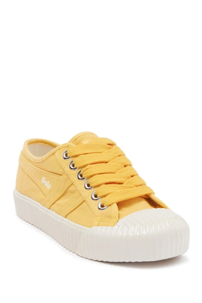 Shop Gola Cadet Platform Sneaker In Sun/off White