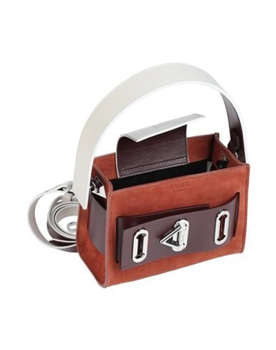 Shop Salar Handbags In Brick Red