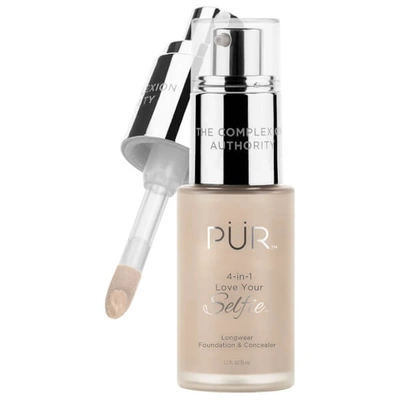 Shop Pür 4-in-1 Love Your Selfie Longwear Foundation And Concealer 30ml (various Shades) - Mn3/buff