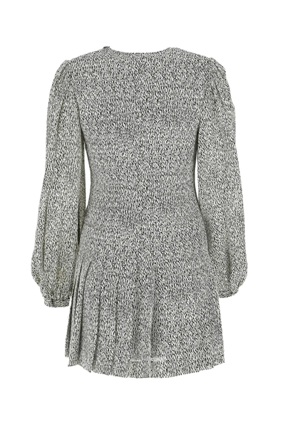 Shop Saint Laurent Printed Viscose Mini Dress Nd  Donna 42f