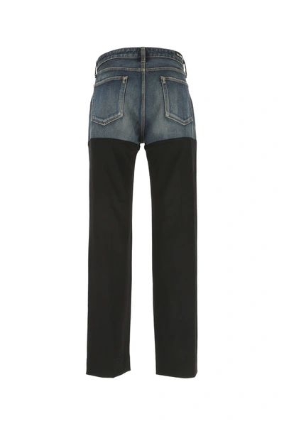 Shop Balenciaga Two-tone Denim Jeans Multicoloured  Uomo 30