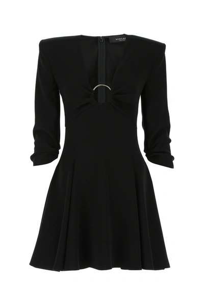 Shop Versace Black Polyester Dress Nd  Donna 42