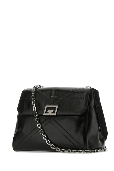 Shop Givenchy Black Leather Medium Id Handbag  Nd  Donna Tu