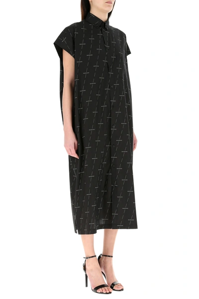 Shop Balenciaga Printed Poplin Shirt Dress Nd  Donna 36f