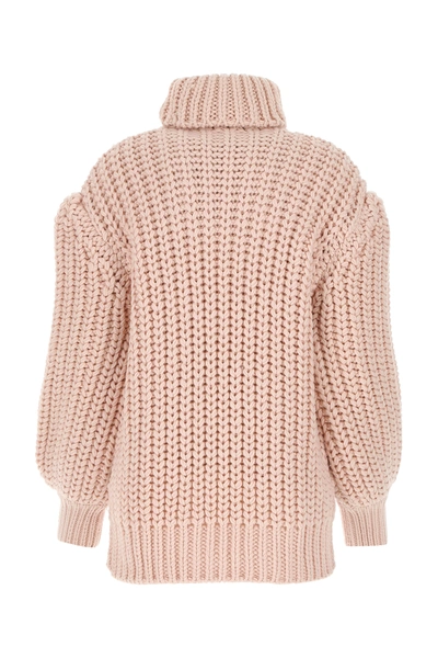 Shop Fendi Powder Pink Wool Sweater Nd  Donna 40