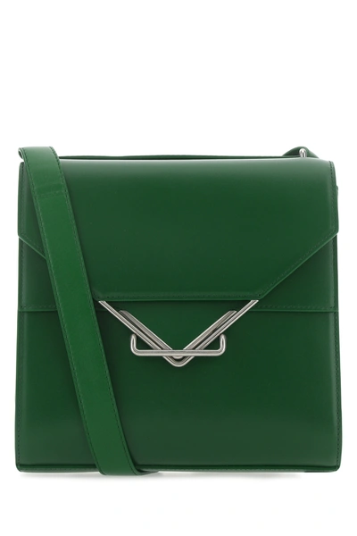 Shop Bottega Veneta Green Nappa Leather Clip Shoulder Bag Green  Donna Tu