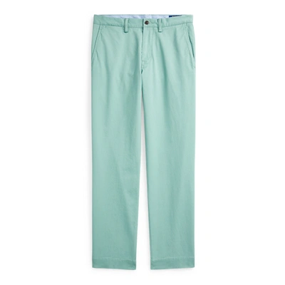 Shop Ralph Lauren Stretch Straight Fit Washed Chino Pant In Essex Green