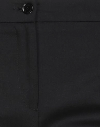 Shop Emporio Armani Woman Pants Black Size 8 Cotton, Lyocell, Linen