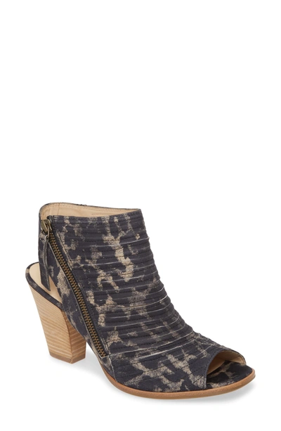 Shop Paul Green Cayanne Leather Peep Toe Sandal In Winter Leopard