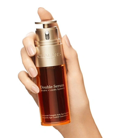 Shop Clarins Double Serum In Brown