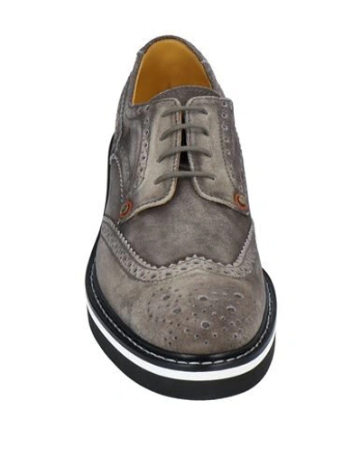 Shop Paciotti 308 Madison Nyc Lace-up Shoes In Grey