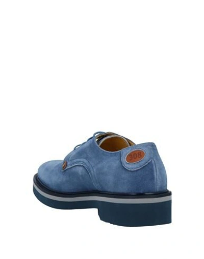 Shop Paciotti 308 Madison Nyc Lace-up Shoes In Pastel Blue