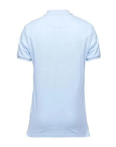 Shop Lyle & Scott Man Polo Shirt Azure Size S Cotton In Blue