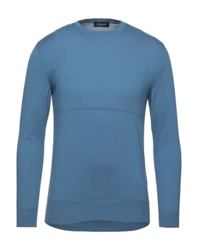 Shop Drumohr Sweaters In Pastel Blue