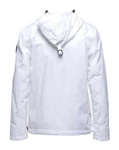 Shop Napapijri Man Jacket White Size M Polyamide