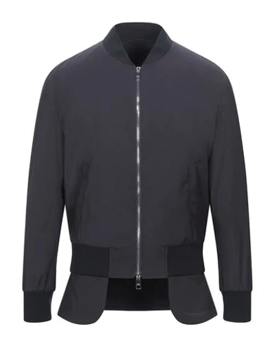 Shop Neil Barrett Man Jacket Midnight Blue Size Xl Polyester, Cotton, Elastane