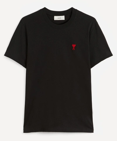 Shop Ami Alexandre Mattiussi Ami De C'ur T-shirt In Black