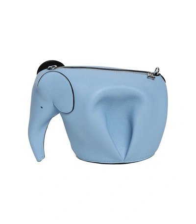 Shop Loewe Elephant Crossbody Bag, In Light Blue