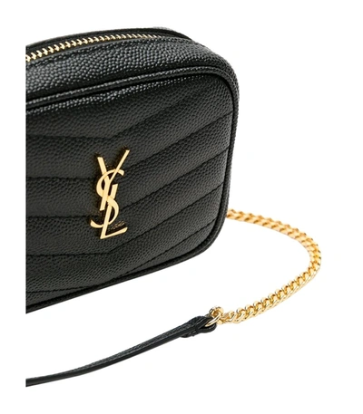 Saint Laurent Monogram Nano Lou YSL Grain de Poudre Key Pouch on Chain Belt  Bag