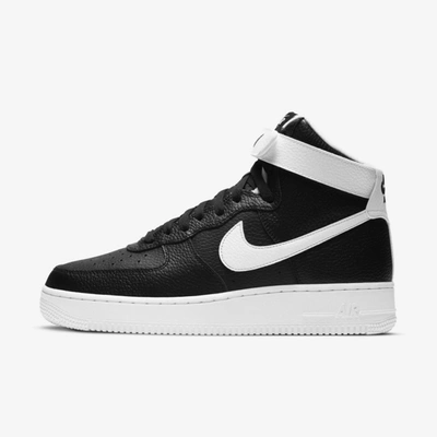 Shop Nike Men's Air Force 1 '07 High Shoes In Black