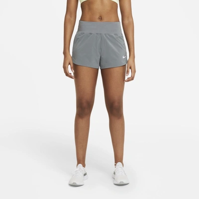 Shop Nike Women's Eclipse Running Shorts In Grey