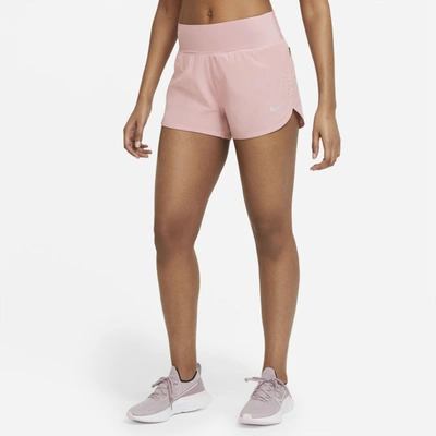 Shop Nike Eclipse Women's Running Shorts In Pink Glaze