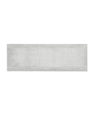 Madison Park Signature Splendor Reversible Tufted Cotton Bath Rug, 24" X 72" In Gray