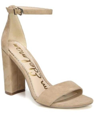 Shop Sam Edelman Women's Yaro Dress Sandals Women's Shoes In Oatmeal Suede