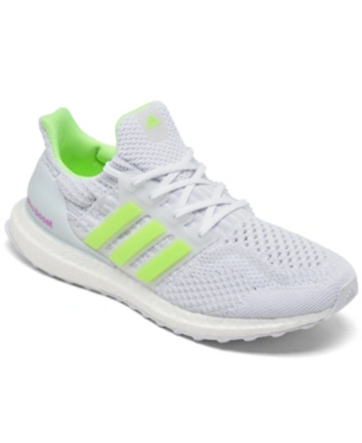 Shop Adidas Originals Adidas Women's Ultraboost 5.0 Dna Primeblue Running Sneakers From Finish Line In Footwear White, Signal