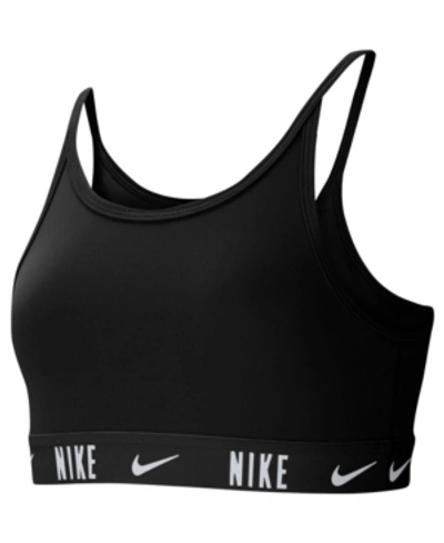 Shop Nike Big Girls Trophy Sports Bra In Black