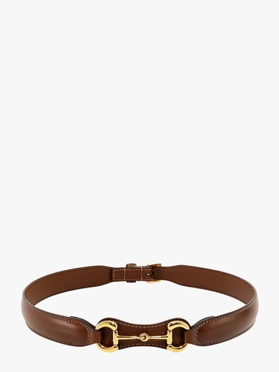 Shop Gucci Belt In Brown