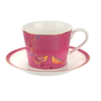 Shop Portmeirion Sara Miller Teacup & Saucer Pink