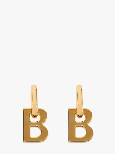 Shop Balenciaga Earrings In Gold