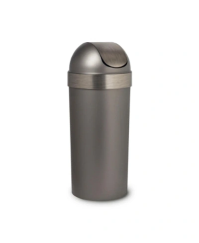 Shop Umbra Venti 16.5g Trash Can In Pewter