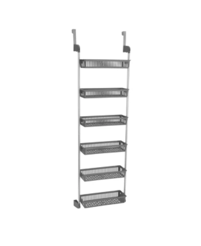 Shop Household Essentials Over-the-door 6 Shelf Storage Rack In Gray