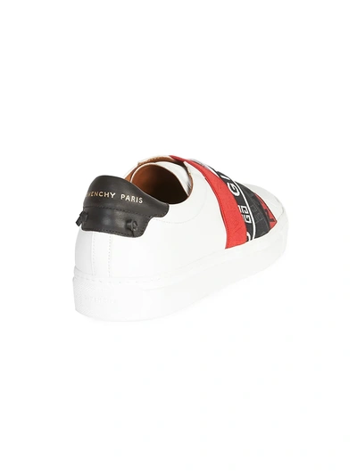 Shop Givenchy Urban Street Leather Low-top Sneakers In White Black