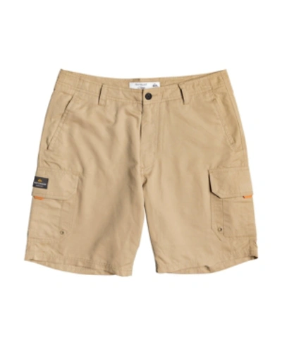 Shop Quiksilver Men's Maldive Cargo Shorts In Pastel Brown